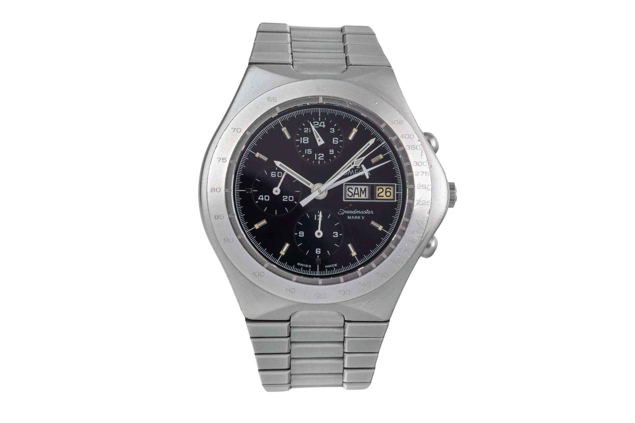 Omega Speedmaster Date chronograph steel automatic Kal. 1045 Ref. 376.0806 VINTAGE  | Zeitauktion