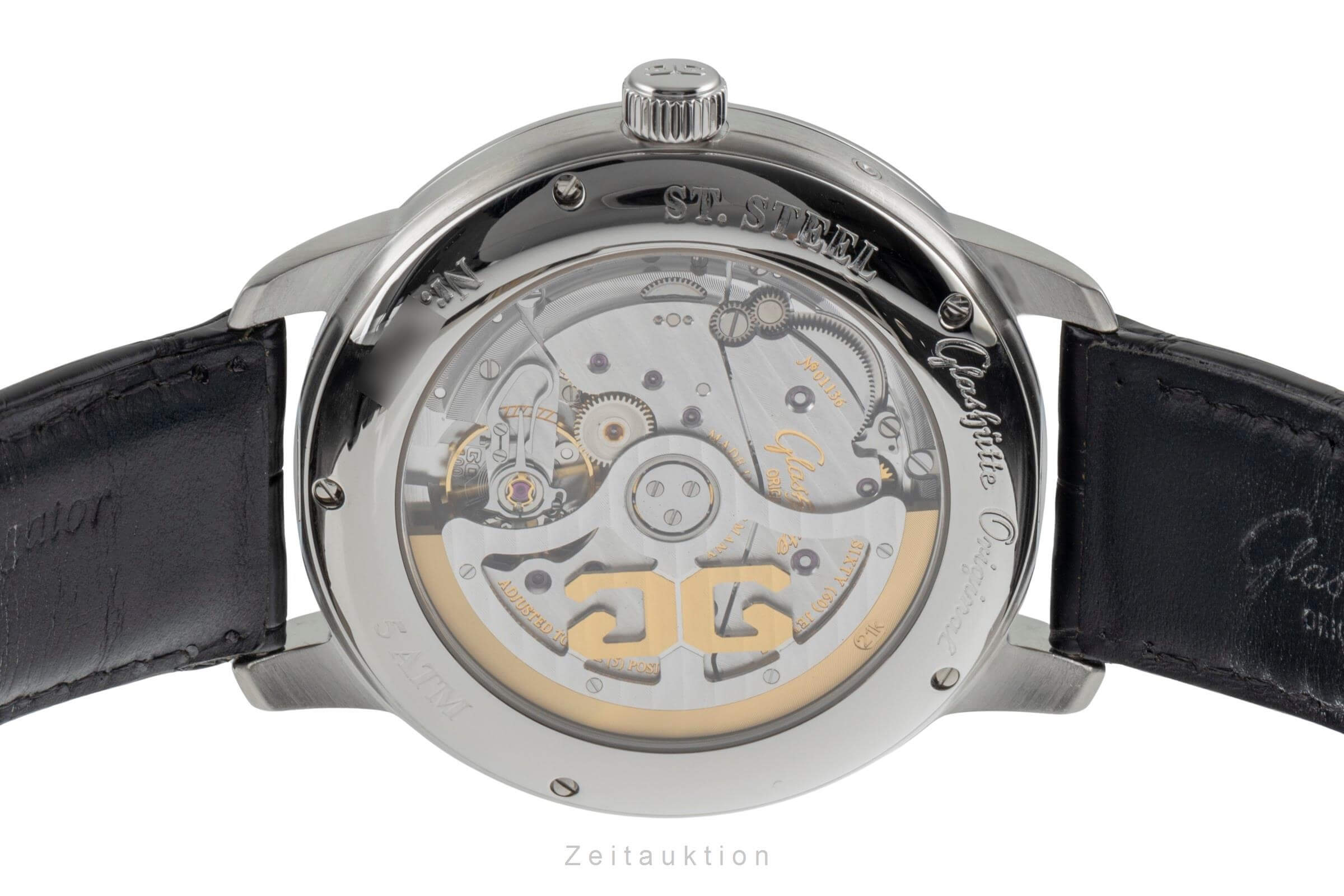 Glashütte Original Senator acero automático Kal. GO 100 Ref. 100-14-05-02-04	  | Zeitauktion