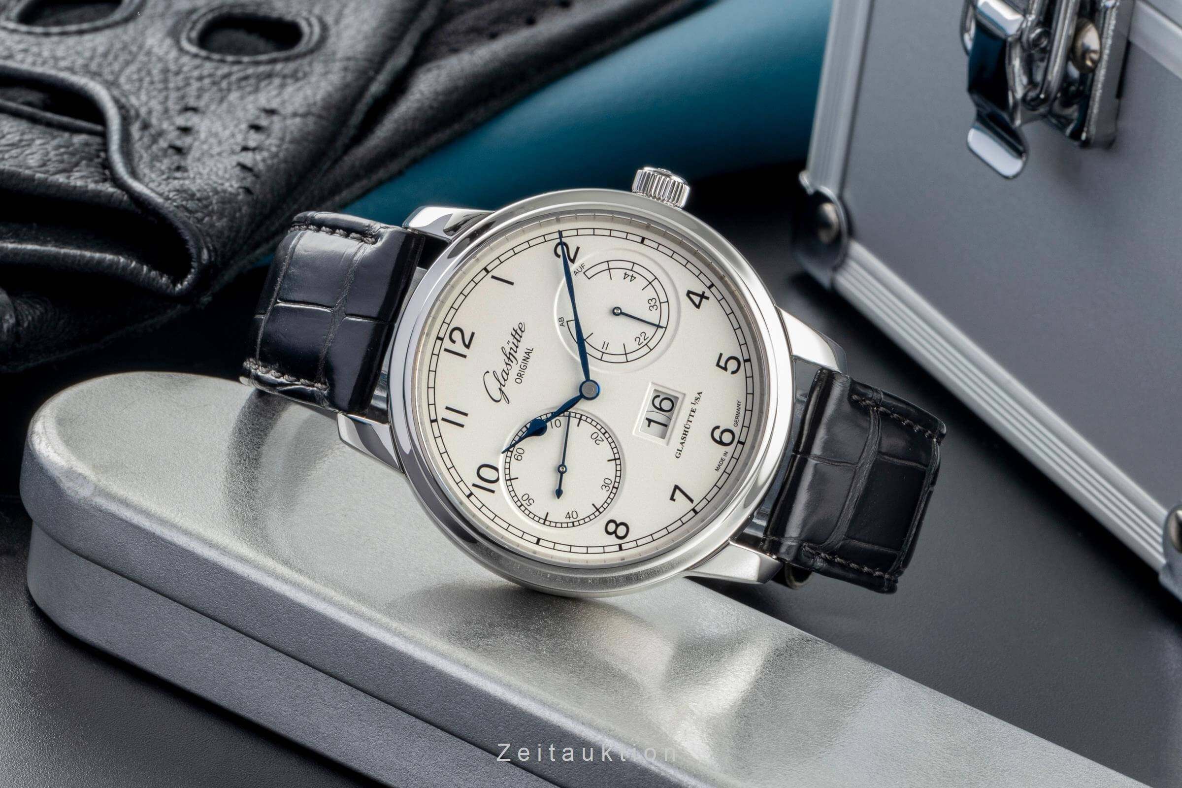 Glashütte Original Senator acero automático Kal. GO 100 Ref. 100-14-05-02-04	  | Zeitauktion