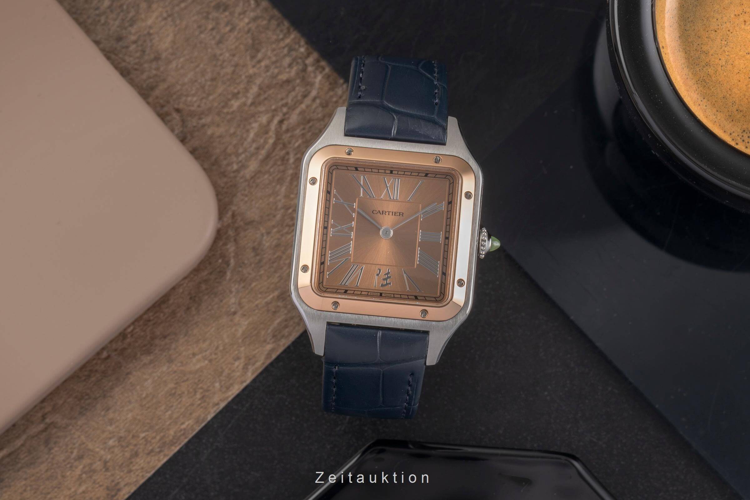 Cartier Santos Dumont Stahl / Gold Handaufzug Kal. 430 MC Ref. W2SA0027 LIMITED EDITION | Zeitauktion