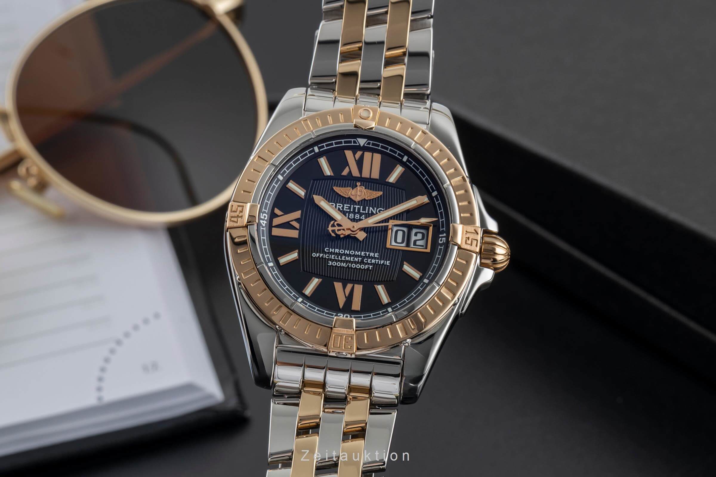 Breitling Cockpit Stahl / Gold Automatik Kal. B49 Ref. C4935012/B914	  | Zeitauktion