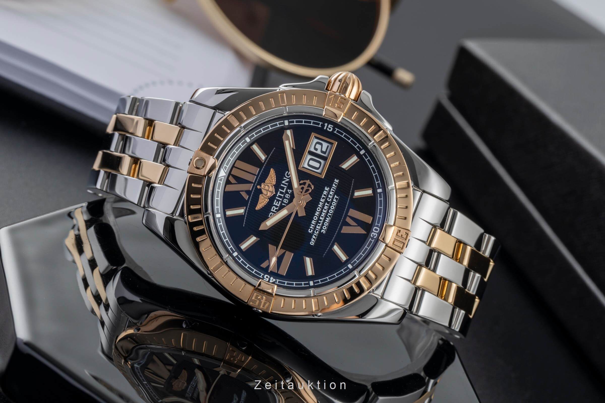 Breitling Cockpit Stahl / Gold Automatik Kal. B49 Ref. C4935012/B914	  | Zeitauktion
