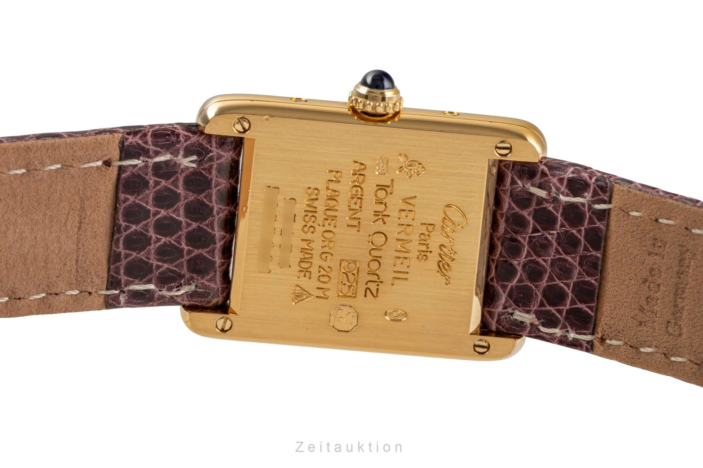 Cartier Tank argent doré quartz Kal. 057 Ref. 5057001  | Zeitauktion