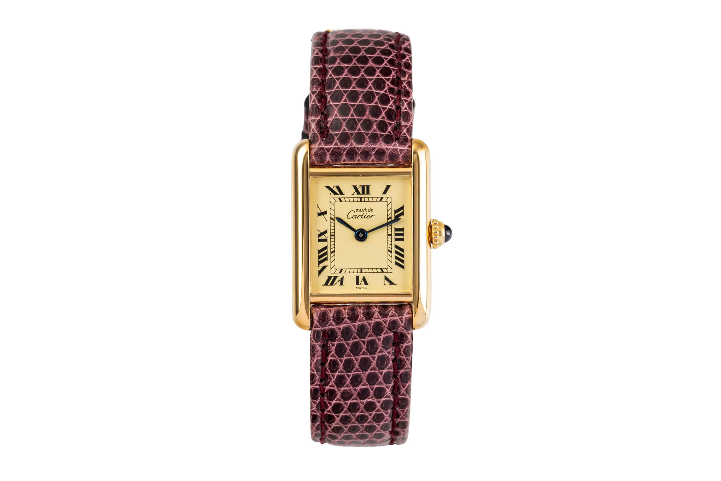 Cartier Tank plata banada en oro cuarzo Kal. 057 Ref. 5057001  | Zeitauktion