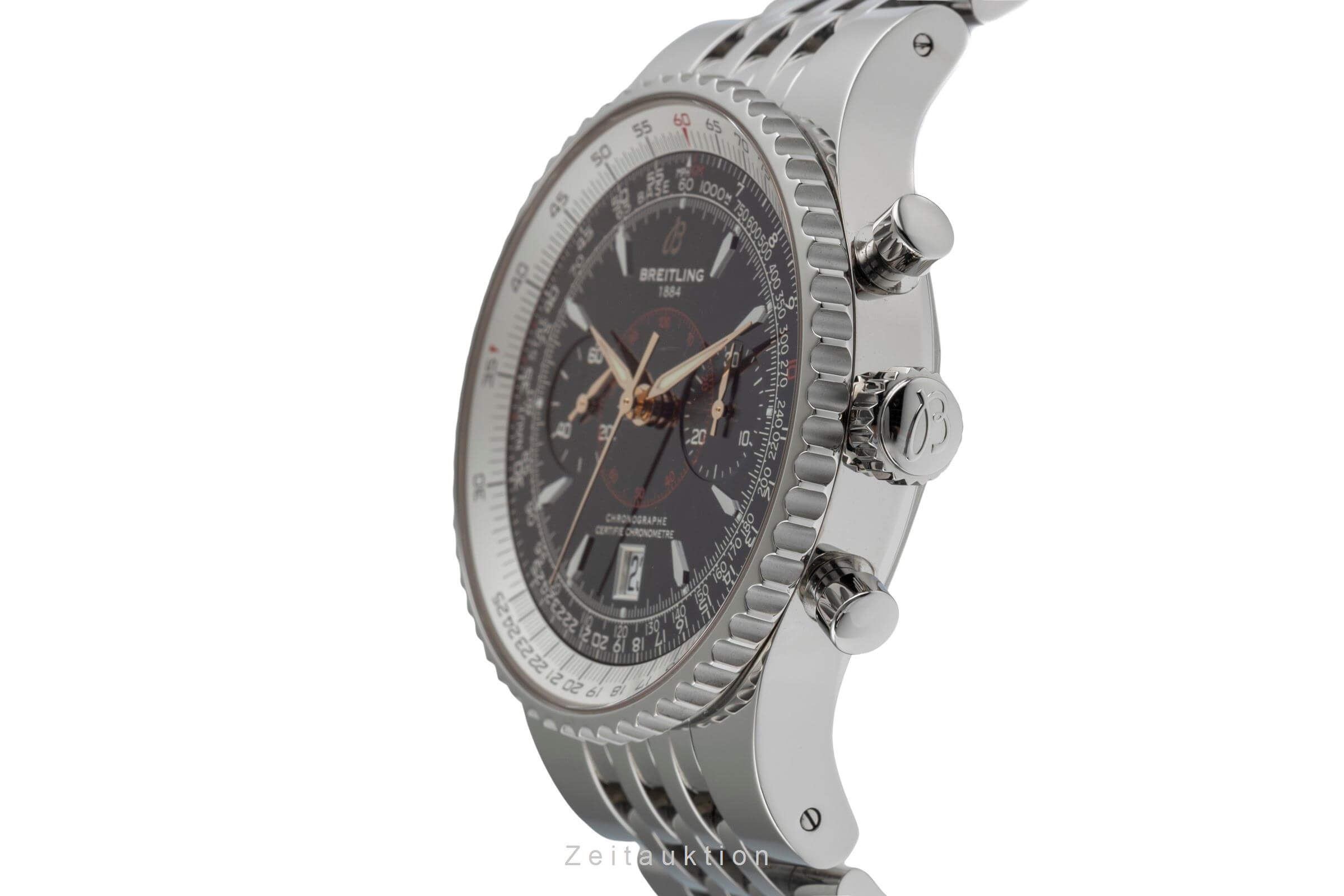 Breitling Montbrillant Chronograph Stahl Automatik Kal. B23 Ref. A23340  | Zeitauktion