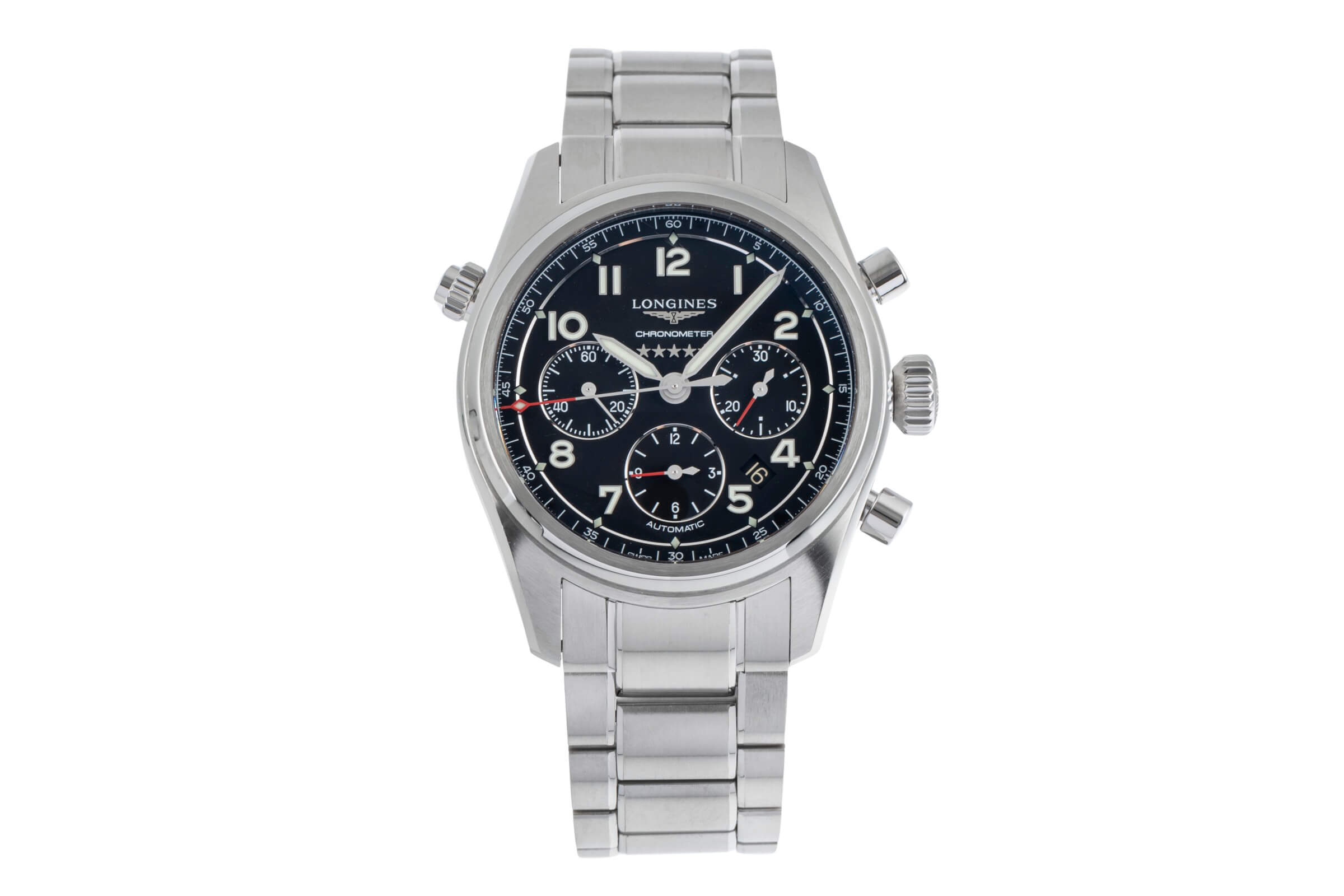 Longines Spirit Chronograph Stahl Automatik Kal. L688.4 Ref. L3.820.4.53.6  | Zeitauktion