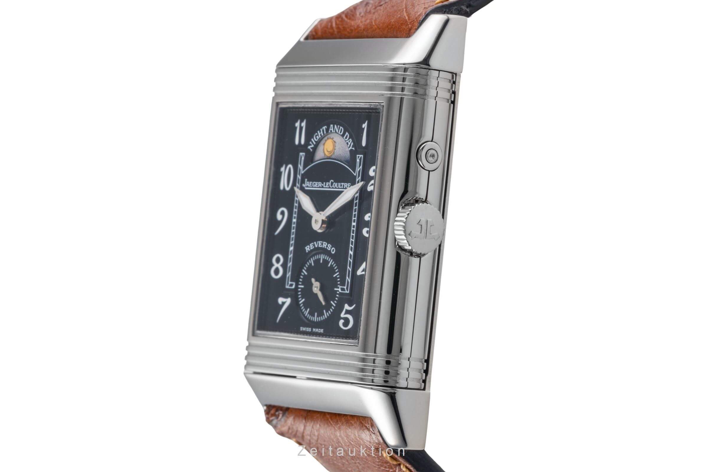Jaeger LeCoultre Reverso 18k Weissgold Handaufzug Ref. Q2723440   270.3.54  | Zeitauktion