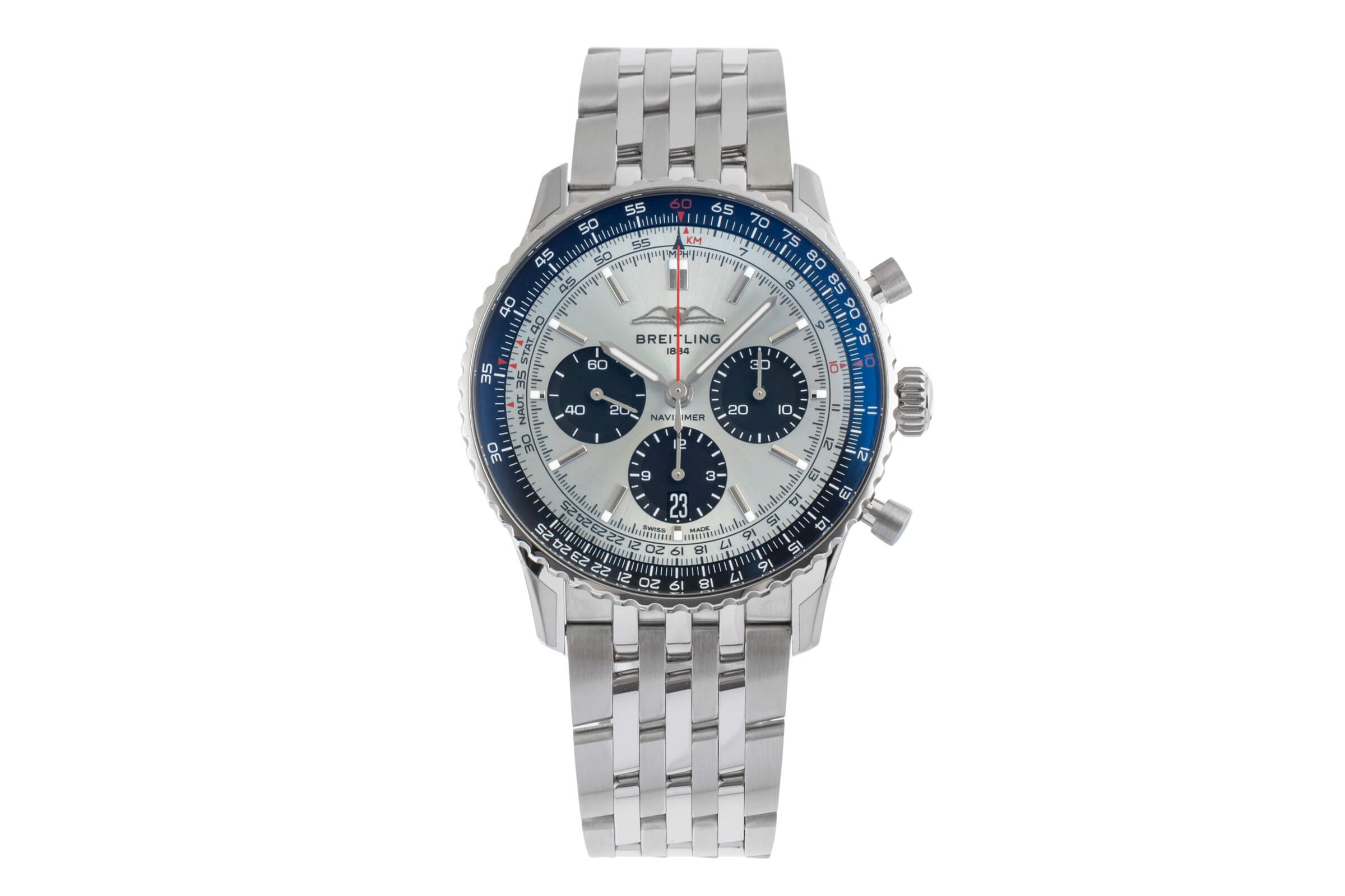 Breitling Navitimer 01 chronograph steel automatic Kal. B01 Ref. AB0138241C1A1  | Zeitauktion