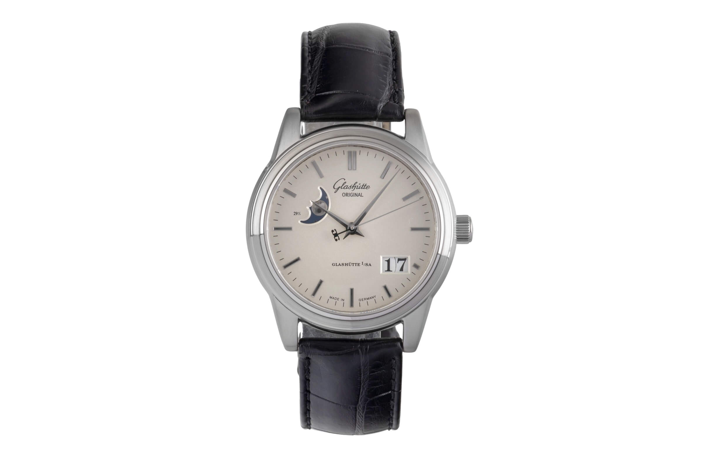 Glashütte Original Senator acier automatique Kal. GUB 39-41 Ref. 39-41-04-12-04  | Zeitauktion