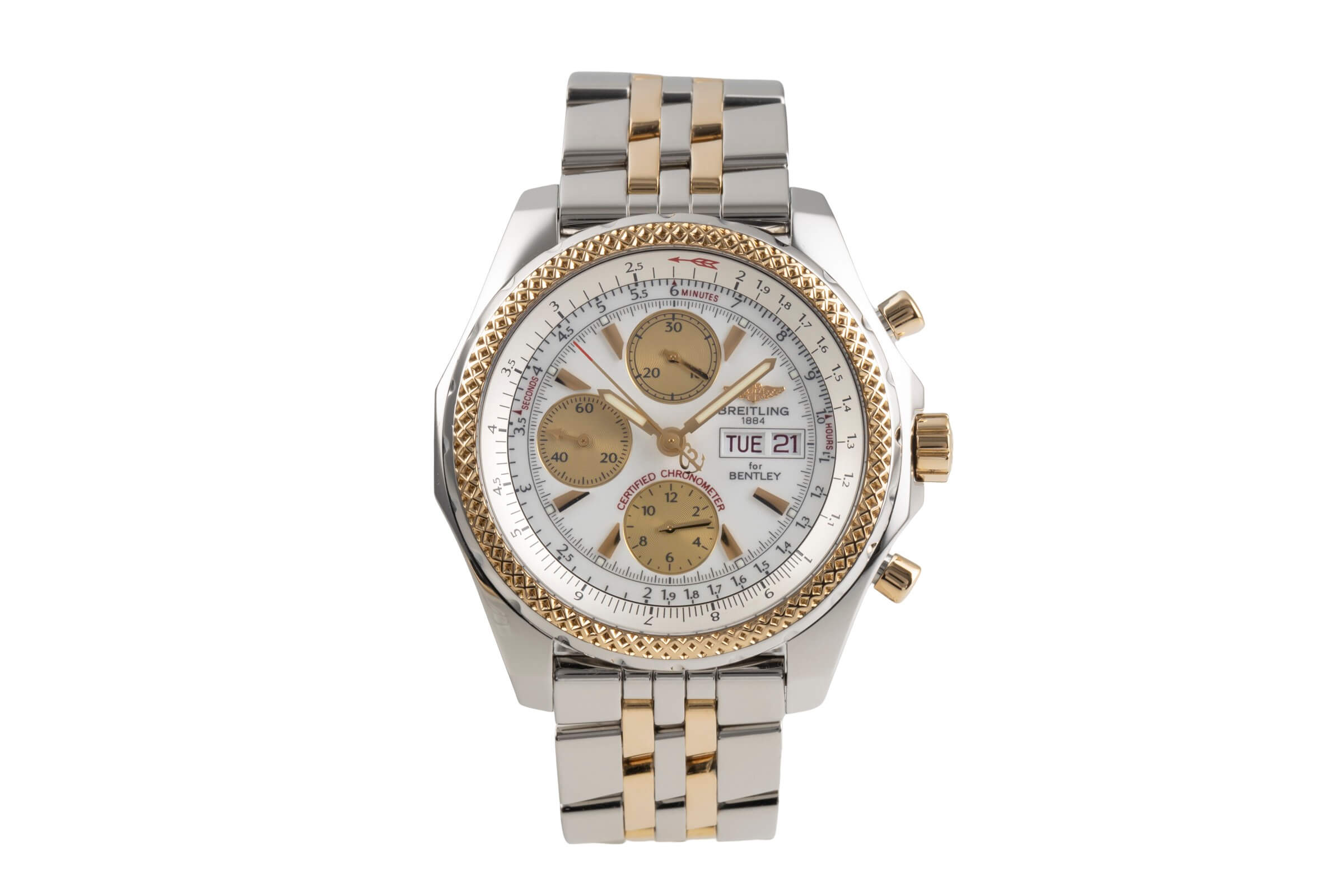 Breitling Bentley Motors Chronograph Stahl / Gold Automatik Kal. B13 Ref. D13362  | Zeitauktion