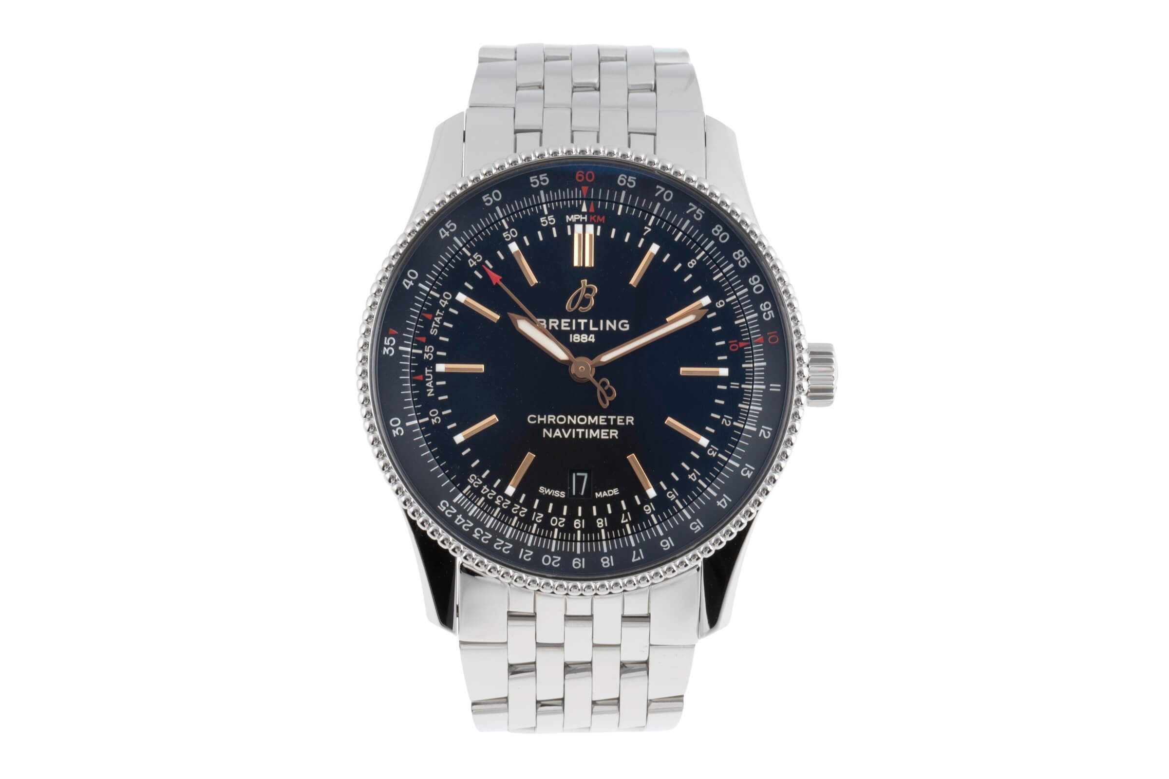 Breitling Navitimer Stahl Automatik Kal. B17 Ref. A17326  | Zeitauktion