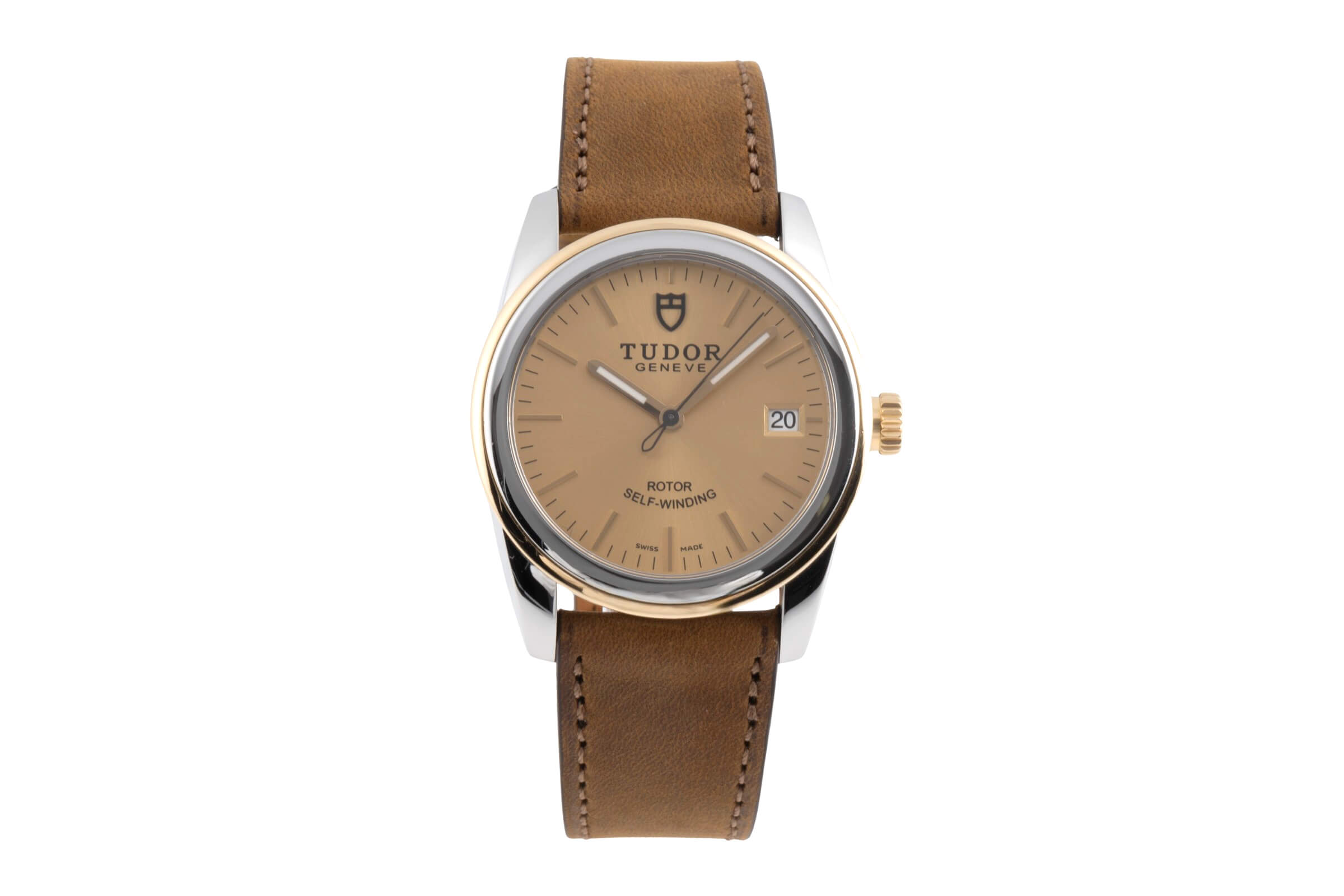 Tudor Glamour Date Stahl / Gold Automatik Ref. 55003  | Zeitauktion