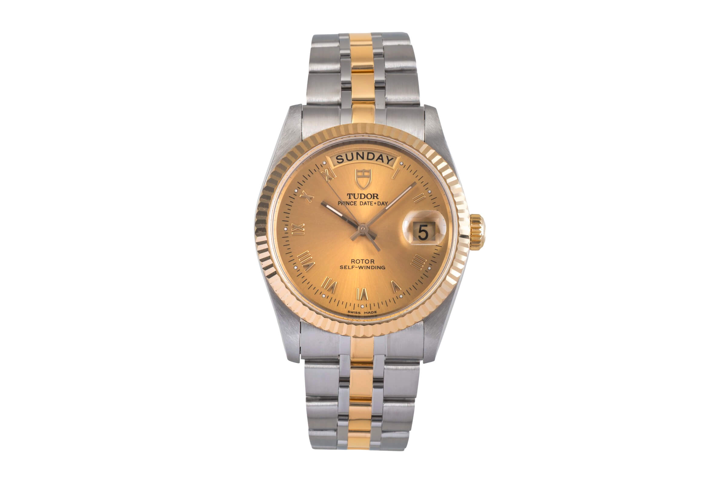 Tudor Date-Day acier / or  automatique Ref. 76213  | Zeitauktion